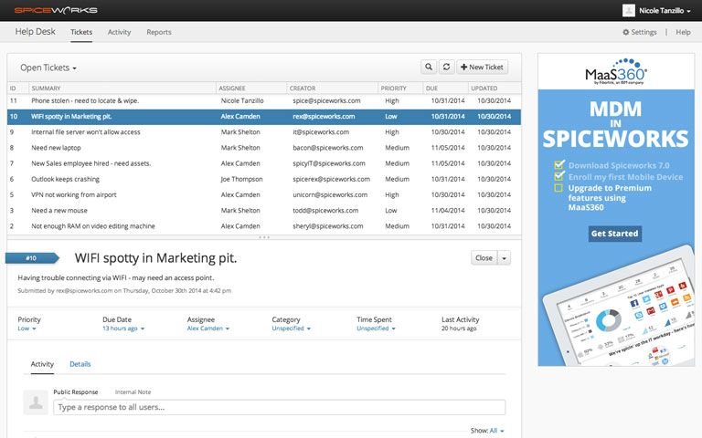 spiceworks client for mac